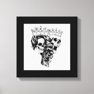 Koninklijk Gemaakte Koning & Koningin Canvasprint Canvas Afdruk