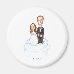 Koninklijk Huwelijk Catherine & William Cadeaus T- Magneet