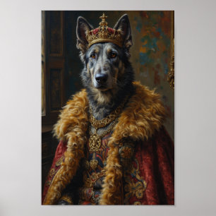 Koninklijk Iers Wolfshond Portret Poster
