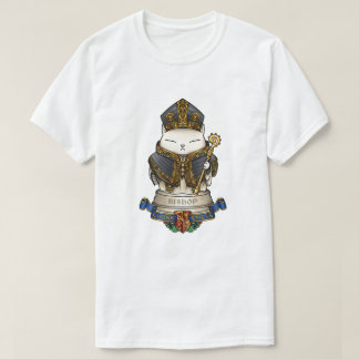 Koninklijk kat schaakspel loper stuk t-shirt