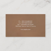 koninklijk kroon visitekaartje (Achterkant)