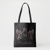 Koninklijk Kroonembleem Leeuwen Monogram Schrift R Draagtas (Voorkant)