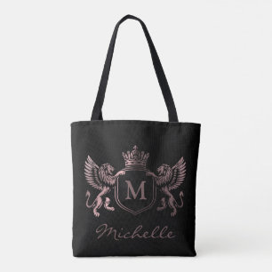 Koninklijk Kroonembleem Leeuwen Monogram Schrift R Draagtas