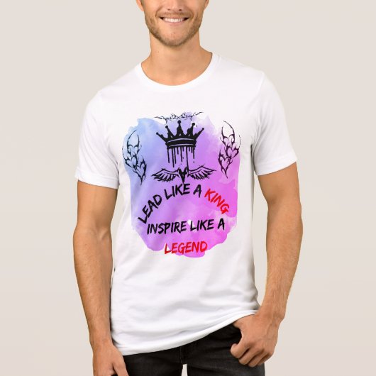 koninklijk leiderschap Tri-Blend shirt (Voorkant)