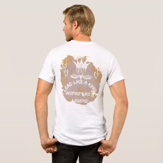 koninklijk leiderschap Tri-Blend shirt (Achterkant volledig)