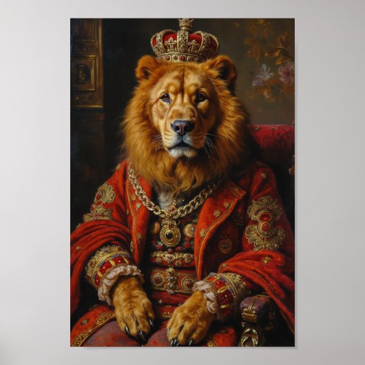 Koninklijk Lowchen Portret Poster (Voorkant)