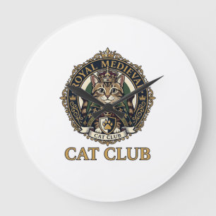 Koninklijk Middeleeuwse Kat Kat Vader Cadeau Idee  Grote Klok