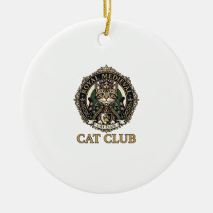 Koninklijk Middeleeuwse Kat Kat Vader Cadeau Idee  Keramisch Ornament