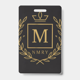"Koninklijk NMKY Embleem – Monogram M Wapenschild Badge