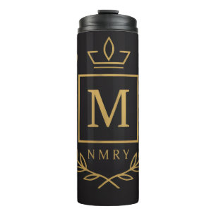"Koninklijk NMKY Embleem – Monogram M Wapenschild Thermosbeker