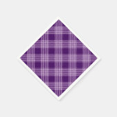 Koninklijk Paars en wit geplakt Servetten (Hoek)