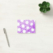 Koninklijk paars geometrisch patroon post-it® notes (Kantoor)