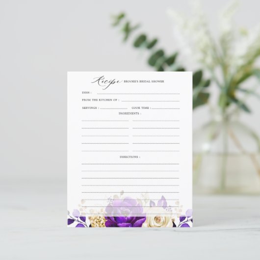 Koninklijk Paars Violette Gouden Bruiloft Feest Re (Staand voorkant)