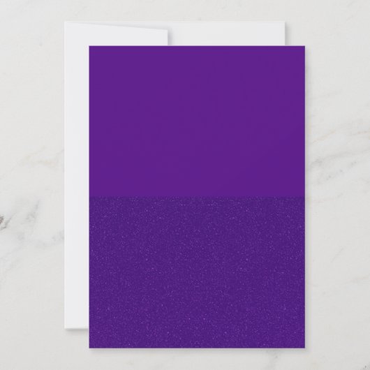 Koninklijk Paarse Halfglitteren Platte Save The Da Date (Voorkant)