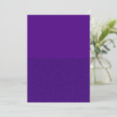 Koninklijk Paarse Halfglitteren Platte Save The Da Date (Staand voorkant)