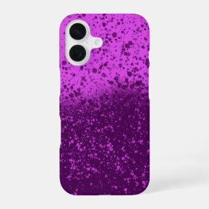 Koninklijk Paarse Monochromatische Spatten iPhone 16 Hoesje