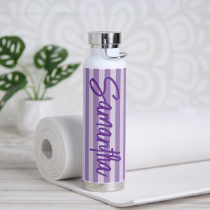 Koninklijk Paarse Ombre Strepen Persoonlijk Waterfles