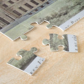 Koninklijk paleis in Laken, Uitzicht uit het park, Legpuzzel (Zijkant)