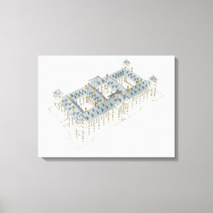 Koninklijk Paleis van El Pardo. Madrid Spanje Canvas Afdruk