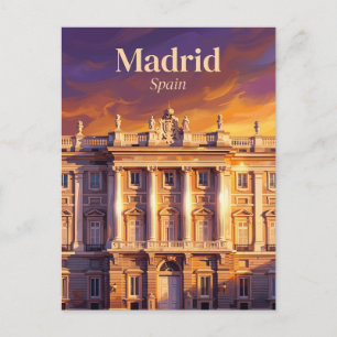 Koninklijk Paleis van Madrid Spanje Briefkaart