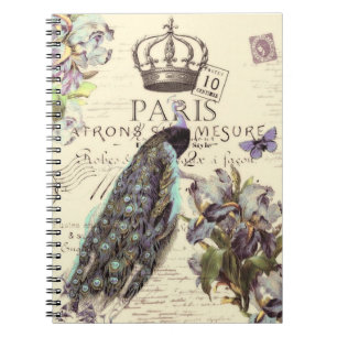 Koninklijk Parijs pauw Notebook Notitieboek