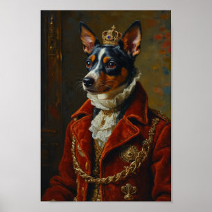 Koninklijk Portret van de Rat Terrier Poster