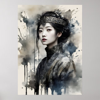 Koninklijk Portret van een Jong Vrouw Poster