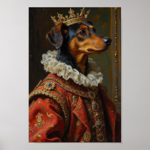 Koninklijk Portret van Zijdewindhound Poster