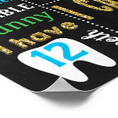 Koninklijk Prins Crown Birthday-bord Poster (Hoek)