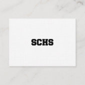 Koninklijk rood formeel prom bid aangepaste toegan visitekaartje (Achterkant)