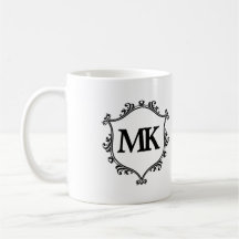 koninklijk schild gepersonaliseerde naam monogram