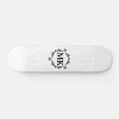  koninklijk schild gepersonaliseerde naam monogram skateboard (Horizontaal)
