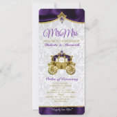 Koninklijk Sprookjes Huwelijksprogramma Kaart (Voorkant)