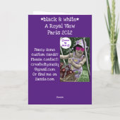 Koninklijk Uitzicht in Parijs Kaart (Achterkant)