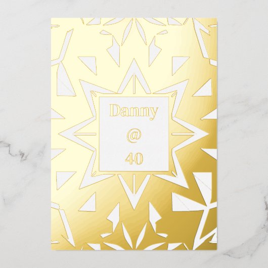 Koninklijk Verjaardagsdiner Menu (Voorkant)