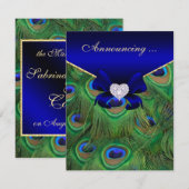 koninklijke aankondiging van het koninklijke blauw (Voorkant / Achterkant)