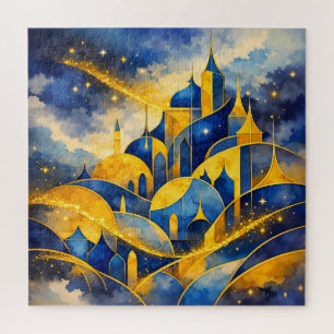 Koninklijke Abstracte Fantasie Kasteel Waterverf K Legpuzzel