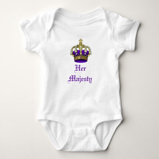 Koninklijke Baby kroonprins of prinses Creeper Romper (Voorkant)