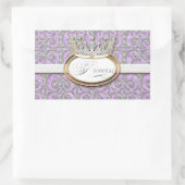 Koninklijke Baby shower Sticker van prinses Crown (Tas)