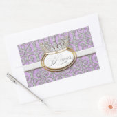Koninklijke Baby shower Sticker van prinses Crown (Envelop)