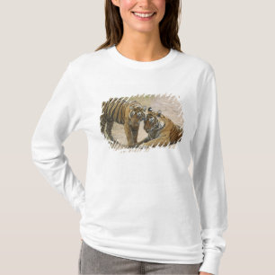 Koninklijke Bengaalse Tijger en jong - Aanraken vo T-shirt