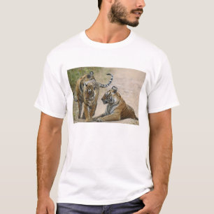 Koninklijke Bengaalse Tijger en jongen, Ranthambho T-shirt