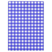 Koninklijke blauwe gingham klembord (Achterkant)