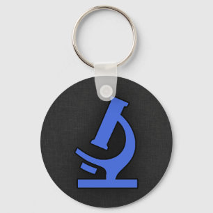 Koninklijke Blauwe Microscoop Sleutelhanger