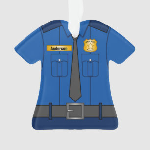 Koninklijke blauwe politiefunctionaris Uniform Gep Ornament