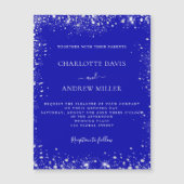 Koninklijke blauwe zilveren bruiloft (Voorkant)