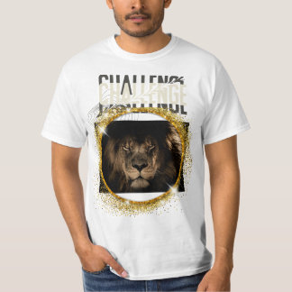 Koninklijke briljante leeuw grafische tee t-shirt