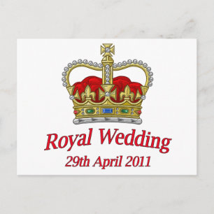 Koninklijke bruiloft 29 april 2011 briefkaart