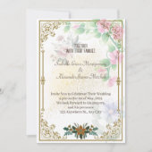 Koninklijke bruiloft uitnodigingen, coole bruiloft kaart (Voorkant)