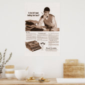  Koninklijke Draagbare Schrijfmachine Ad vanaf 194 Poster (Keuken)